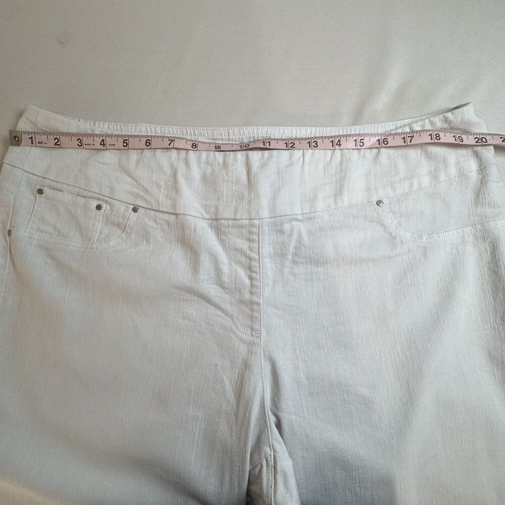 Ruby Rd. White Straight Leg Pants - Picture 6 of 7